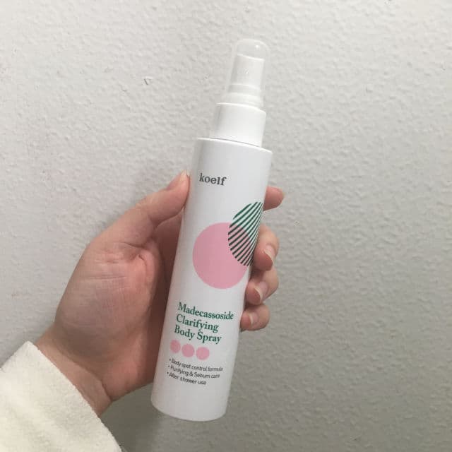 Koelf Madecassoside Clarifying Body Spray review photo by cindyskin