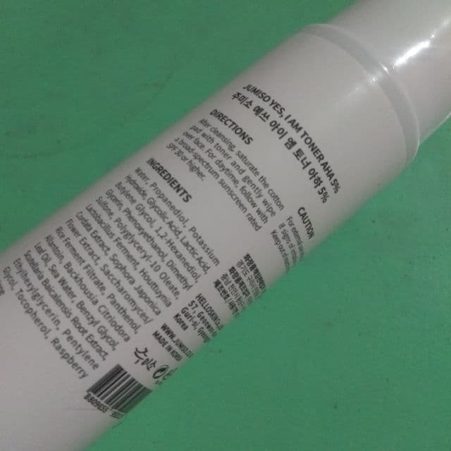 Jumiso Yes I Am Toner AHA 5% review photo by clnbnz