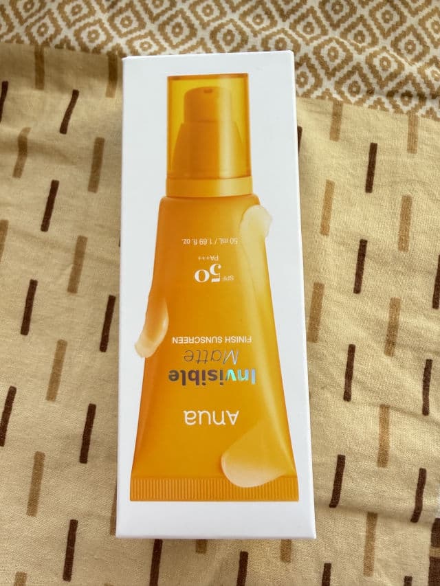 ANUA Invisible Matte Finish Sunscreen SPF 50 review photo by Rupi