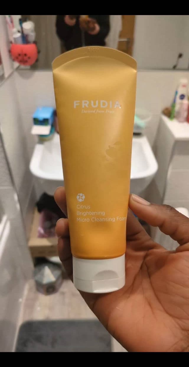 Frudia Citrus Brightening Micro Cleansing Foam review photo by Obikels