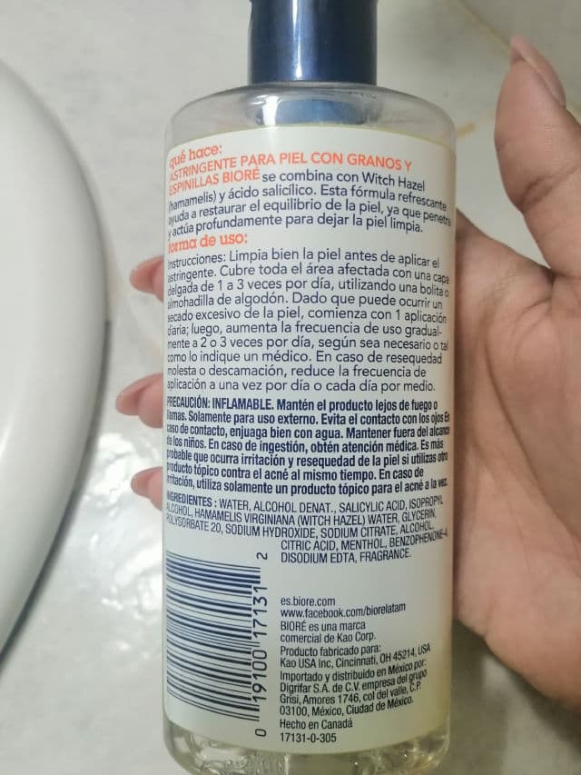 Biore Witch Hazel Pore Clarifying Toner  review photo by danyranero