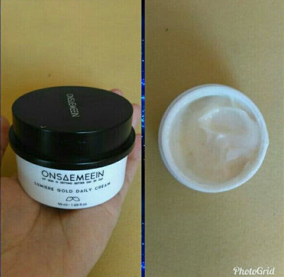 Onsaemeein Lumiere Gold Daily Cream (50ml) review photo by deby