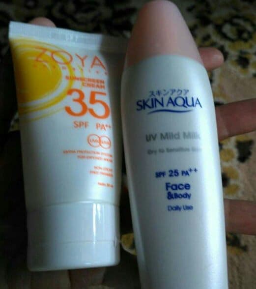 SKIN AQUA UV Mild Milk SPF 25 PA ++ review photo by deby