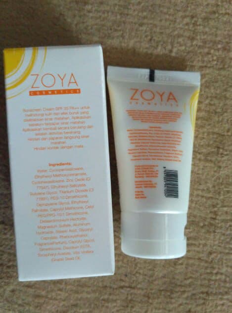 Zoya Sunscreen Cream SPF 35 PA++ review photo by deby