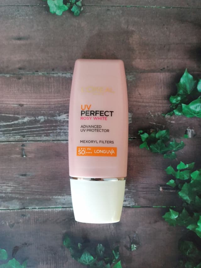 L'Oreal Paris UV Perfect Rosy White SPF50+ PA++++  review photo by deby