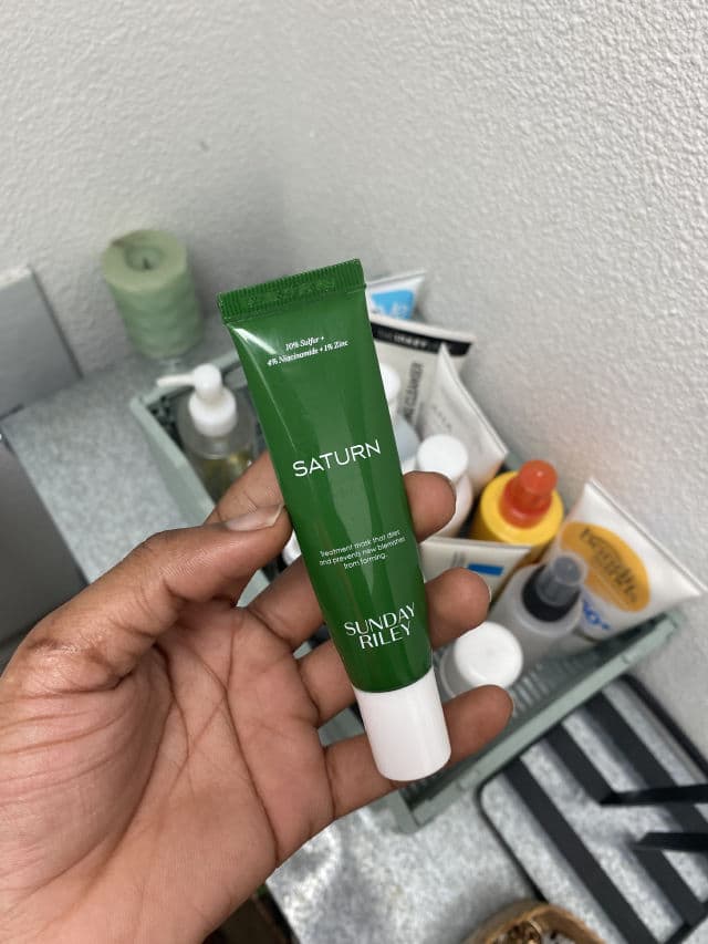 Sunday Riley Saturn Sulfur Acne Treatment Mask review photo by dejskinsta