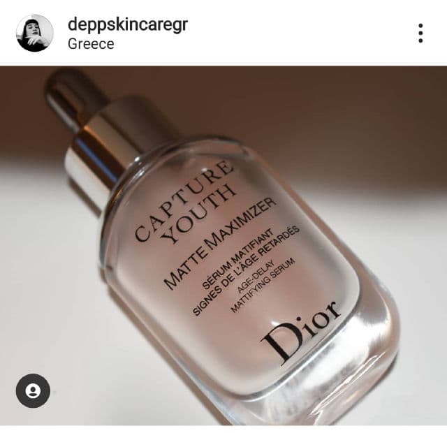 Dior Capture Youth Matte Maximizer Age-Delay Mattifying Serum review photo by deppskincaregr