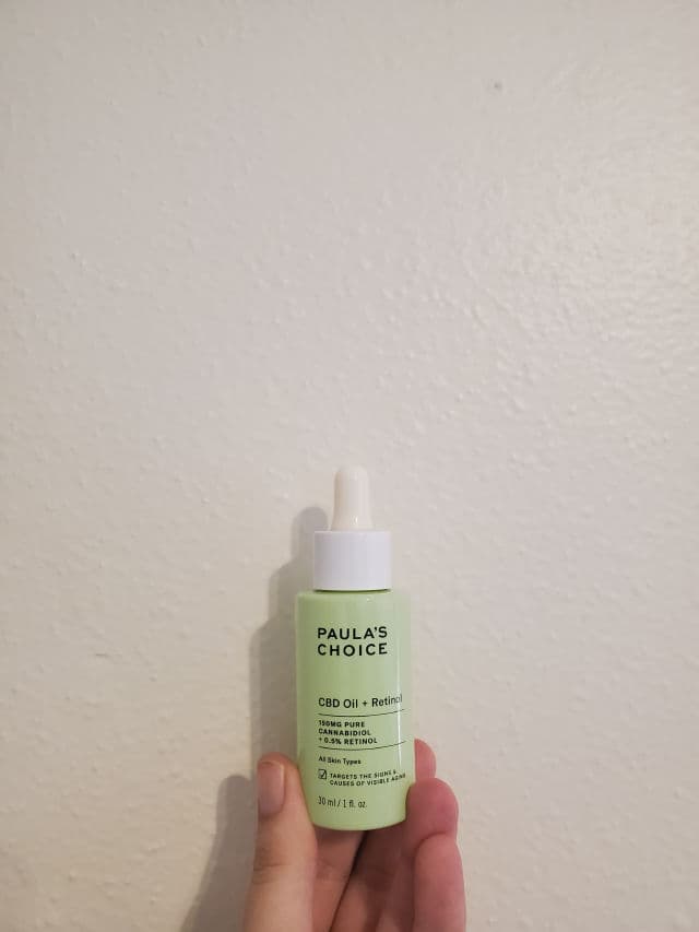 Paula's Choice CBD Oil + Retinol review photo by dewydweeb