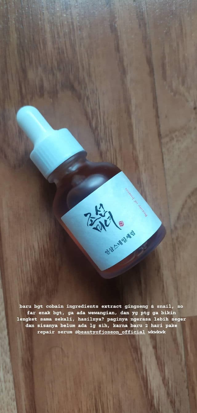 BEAUTY OF JOSEON Revive Serum Ginseng + Snail Mucin review photo by dinaotaya