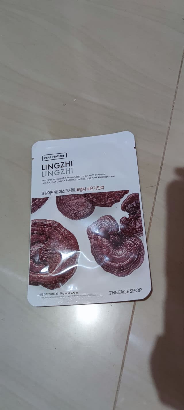 THE FACE SHOP Real Nature Face Mask (Ling Zhi) review photo by iscreview