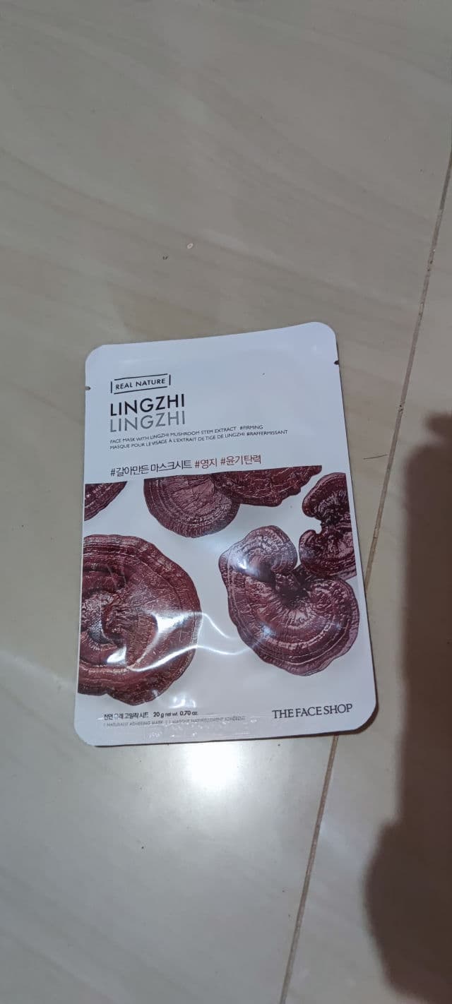 THE FACE SHOP Real Nature Face Mask (Ling Zhi) review photo by iscreview