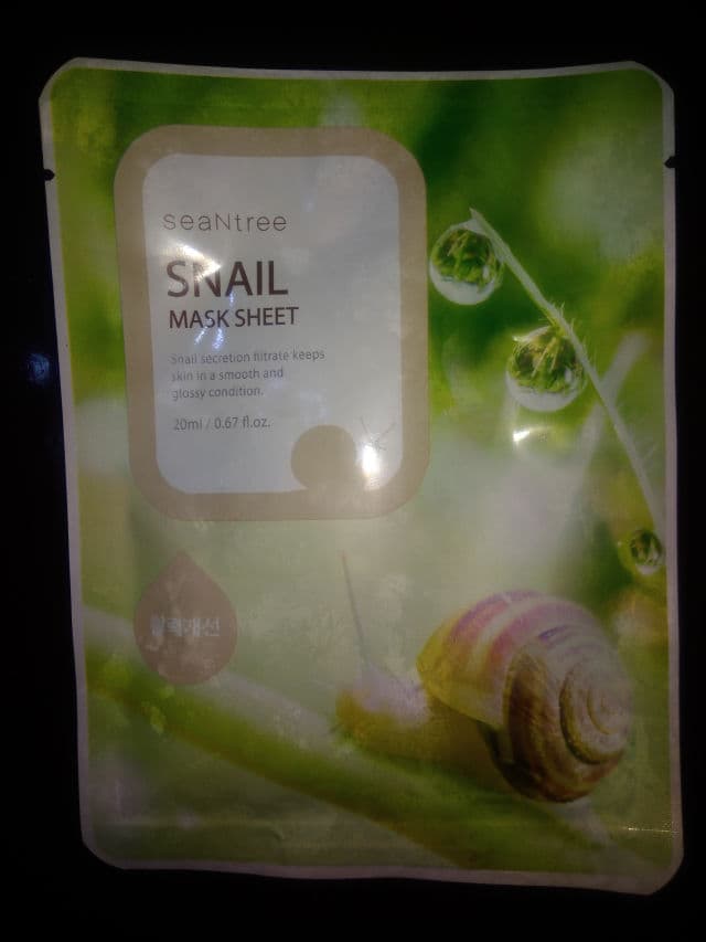 SeaNtree Snail Mask Sheet review photo by drmegsison