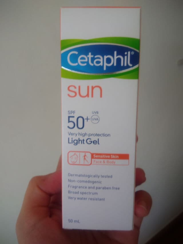 Cetaphil Sun Light Gel SPF50+ review photo by drmegsison