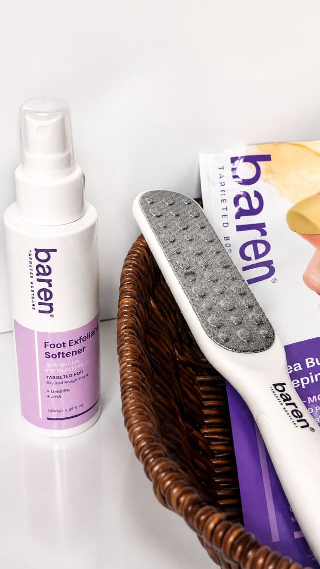 Baren Foot Softener At-home Kit: Foot File & Callus Softener Spray review photo by ugckama