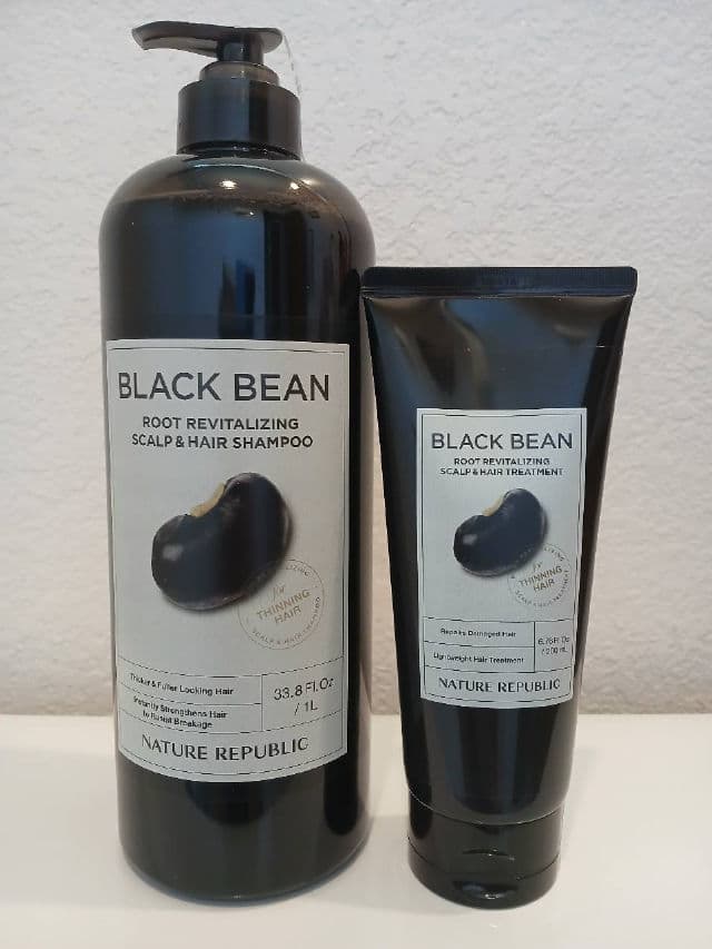 NATURE REPUBLIC Black Bean Anti Hair Loss Shampoo 	 review photo by PattiL