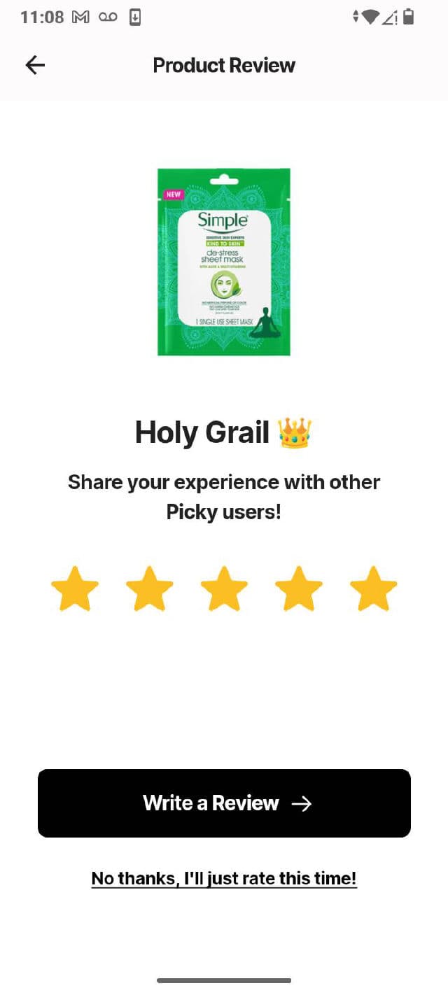 Simple Kind To Skin De-Stress Sheet Mask review photo by Gabriela578