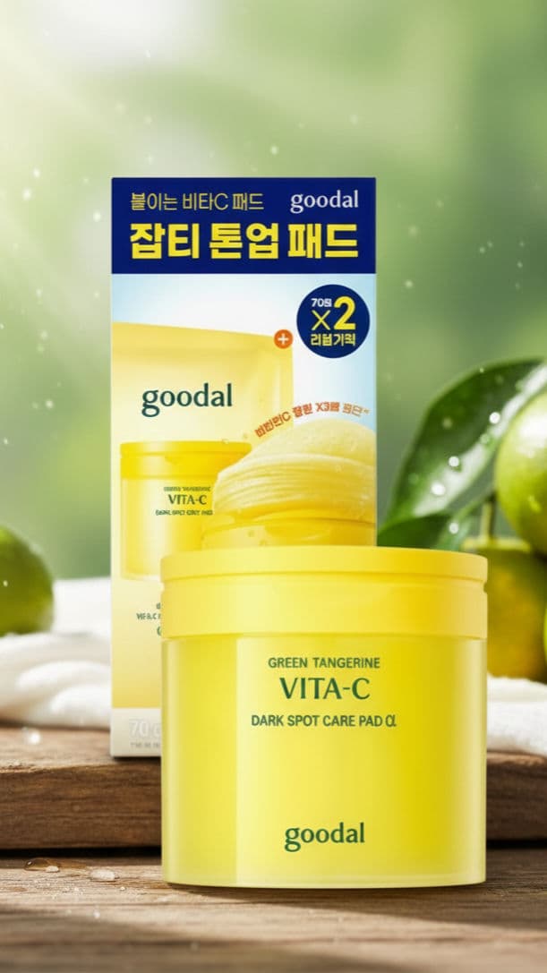 GOODAL Green Tangerine Vita C Dark Spot Care Pad Alpha review photo by maria32