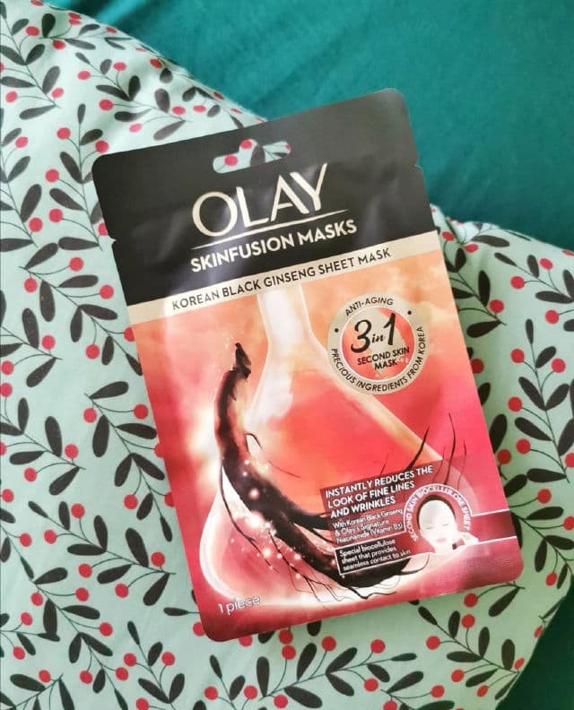 Olay Skinfusion Korean Black Ginseng Sheet Mask review photo by elaineganuelas