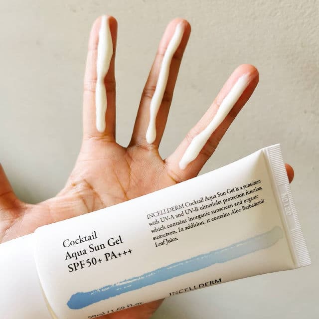 Incellderm Cocktail Aqua Sun Gel SPF 50+ PA++++ review photo by elaineganuelas