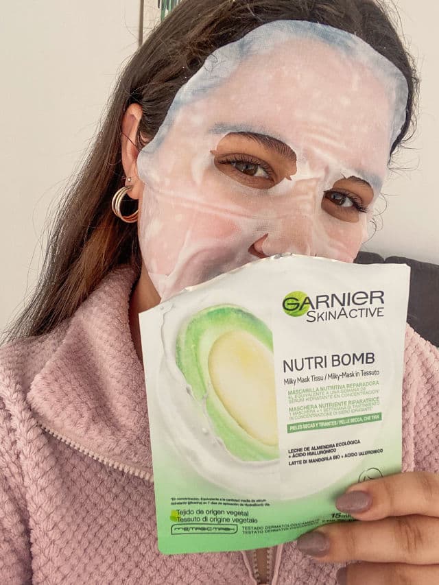 Garnier SkinActive Nutri Bomb Milky Tissue Mask - Almond Milk  review photo by elenalungu