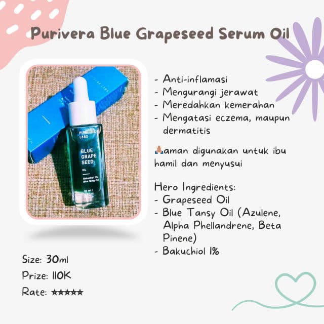 Purivera Blue Grapeseed Serum Oil review photo by ell85