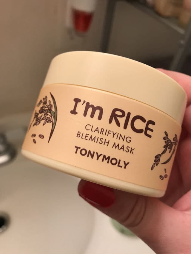 TONYMOLY I'm Rice Clarifying Blemish Mask review photo by emmasempties