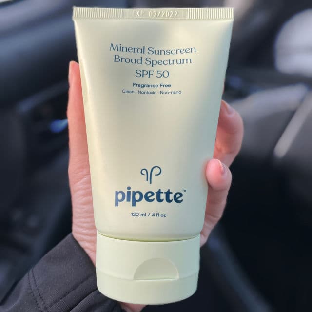 Pipette Mineral Sunscreen Broad Spectrum SPF 50 review photo by esthicatq