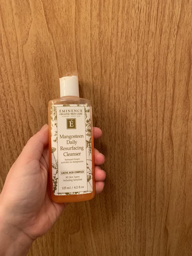 Eminence Organic Skin Care Mangosteen Daily Resurfacing Cleanser review photo by evietherese