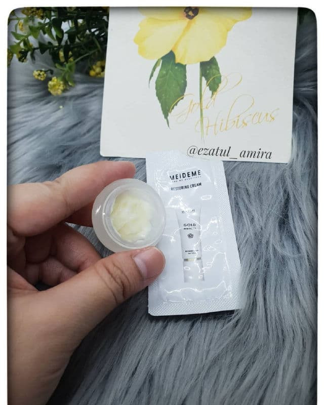 meideme Gold Hibiscus Restoring Cream review photo by ezatulSkincareDiary