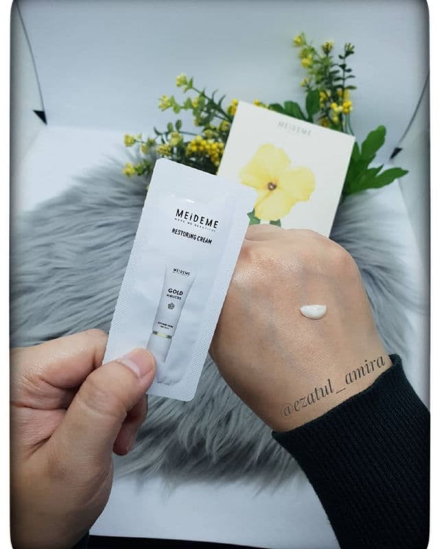 meideme Gold Hibiscus Restoring Cream review photo by ezatulSkincareDiary