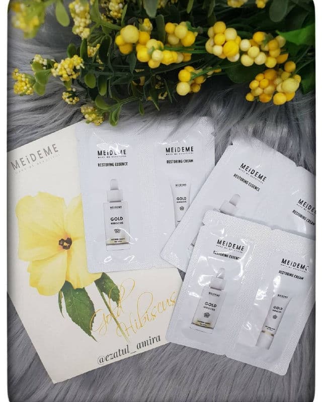 meideme Gold Hibiscus Restoring Essence review photo by ezatulSkincareDiary