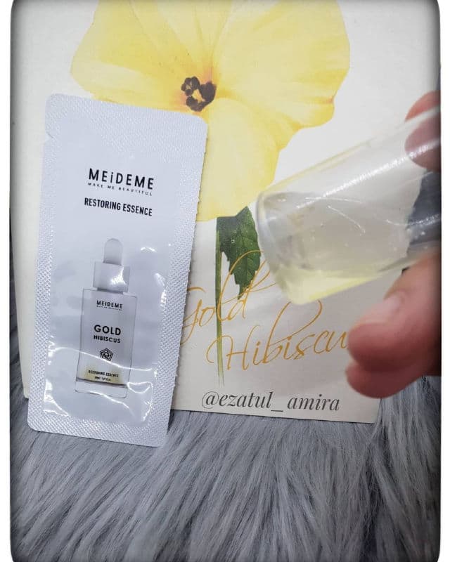meideme Gold Hibiscus Restoring Essence review photo by ezatulSkincareDiary