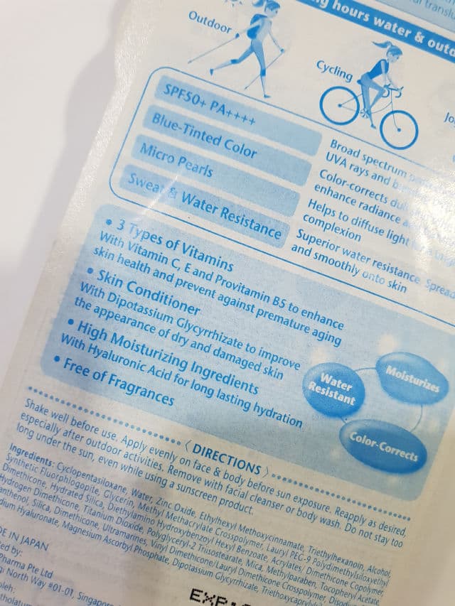 Sunplay Clear Water SPF50+ PA++++ review photo by ezatulSkincareDiary