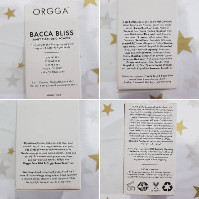 ORGGA Bacca Bliss Daily Cleansing Powder review photo by ezatulSkincareDiary