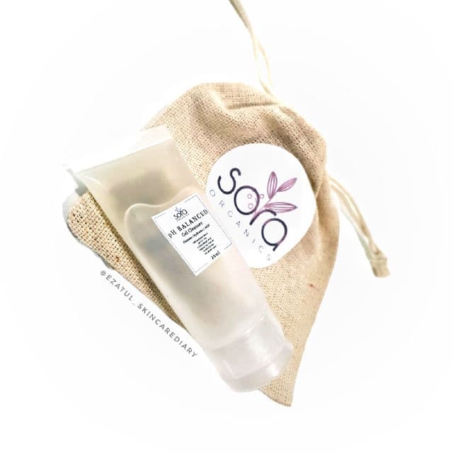 Sora Organics pH Balanced Gel Cleanser review photo by ezatulSkincareDiary