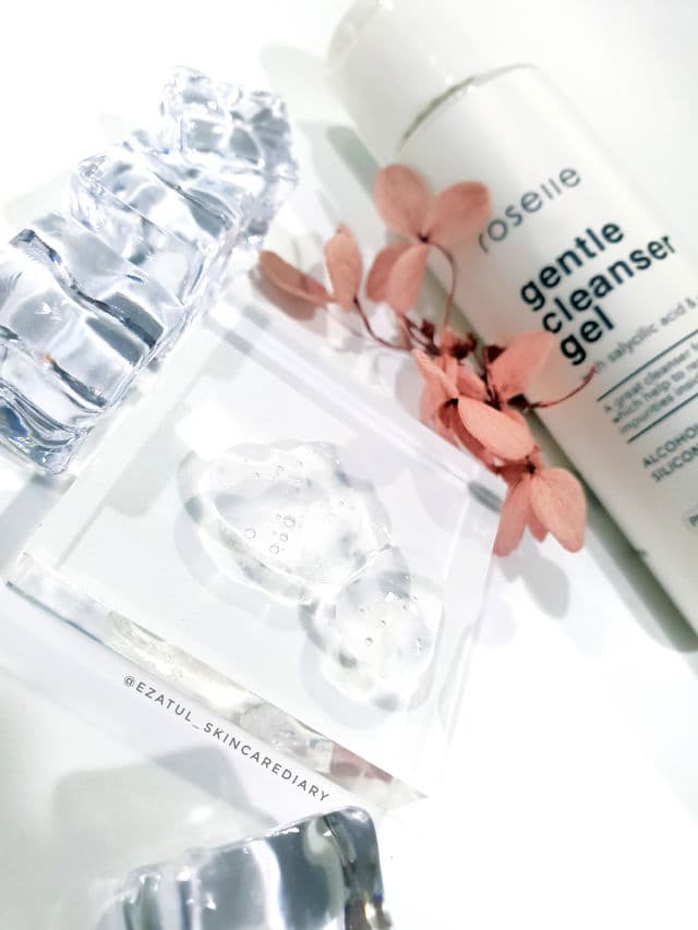 Roselle Skincare Gentle Gel Cleanser review photo by ezatulSkincareDiary
