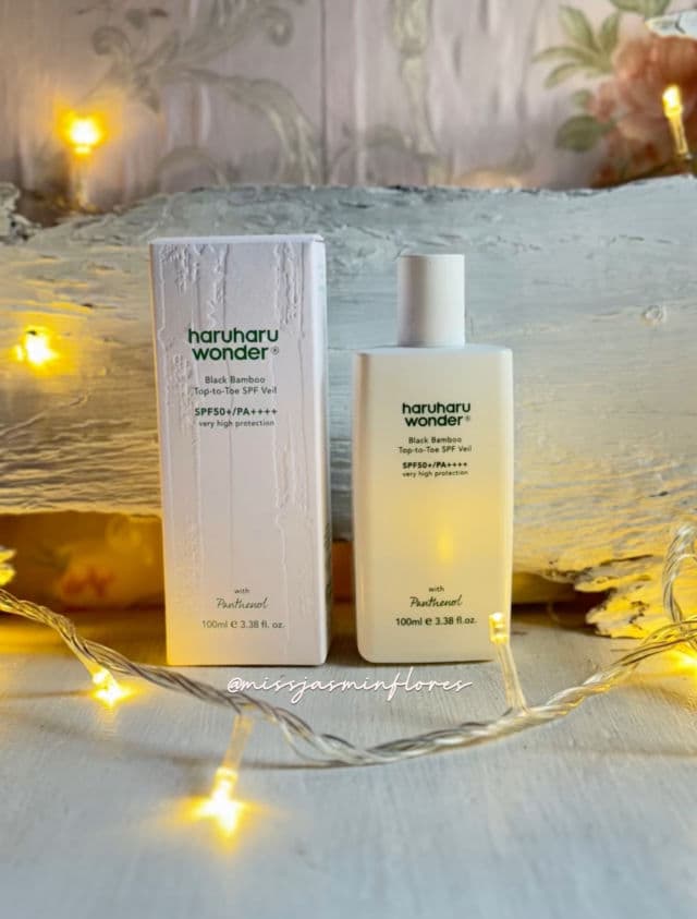 HaruHaru WONDER Black Bamboo Top-to-Toe SPF Veil SPF50+ PA++++ review photo by MissJazzy