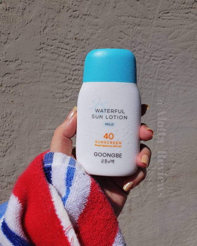Goongbe Waterful Sun Lotion SPF50+ PA++++ review photo by AlottaxReviews
