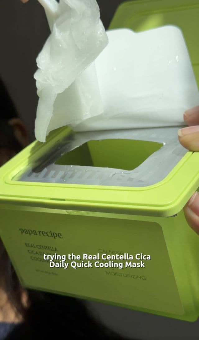 PAPA RECIPE Real Centella Cica Cooling Water Fit Toner Pad review photo by binthia2k2