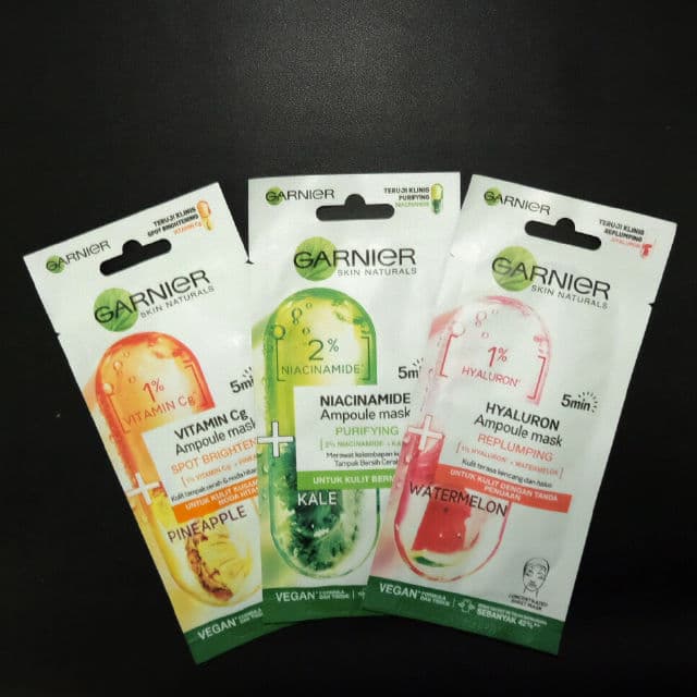 Garnier 1% Vitamin Cg + Pineapple Anti Fatigue Ampoule Sheet Mask review photo by farahaszar