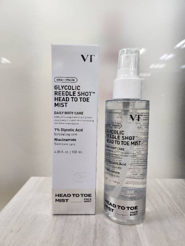 VT COSMETICS Glycolic Reedle Shot Head to Toe Mist review photo by andydita