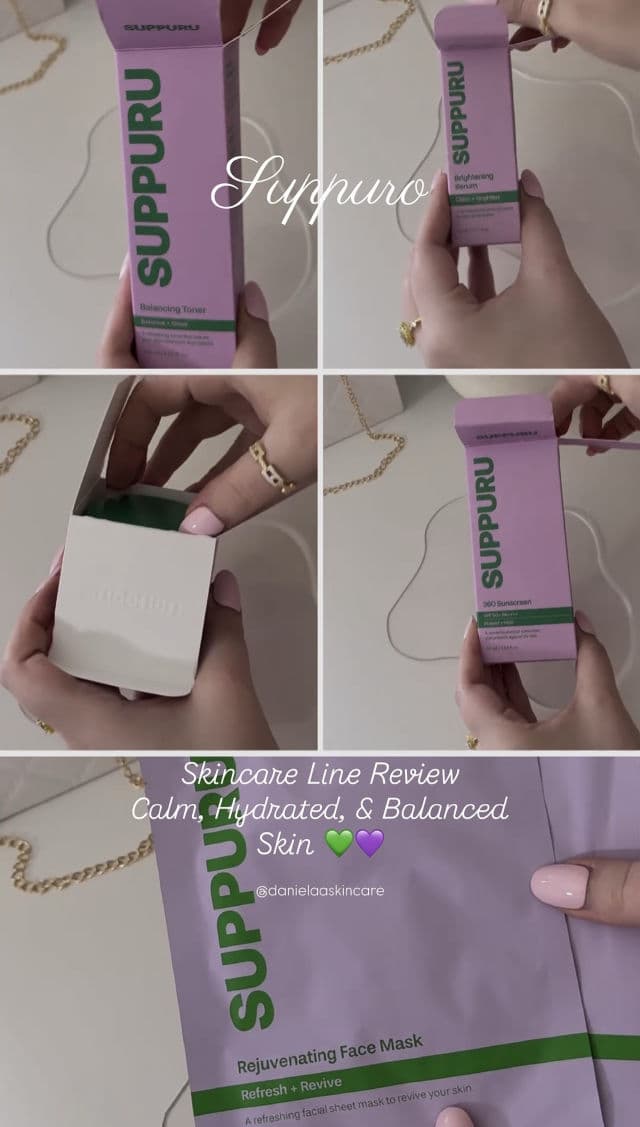 SUPPURU Calming Cream review photo by danielaaskincare