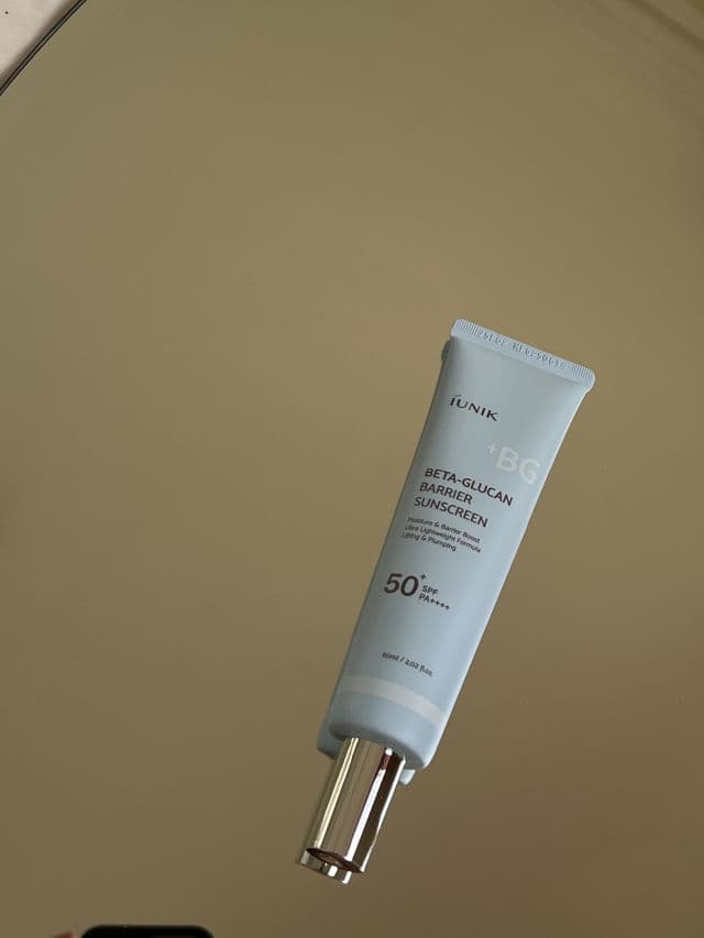 Iunik Beta Glucan Barrier Sunscreen SPF50+ PA++++ review photo by gabrielacstll
