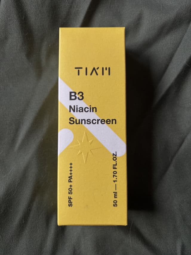 TIAM B3 Niacin Sunscreen SPF50+ PA++++ review photo by DivyaUGC