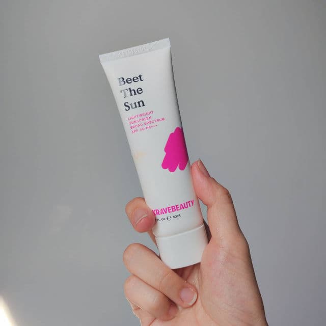 Krave Beauty Beet The Sun SPF 40 PA+++ review photo by kaoriskincarejournal