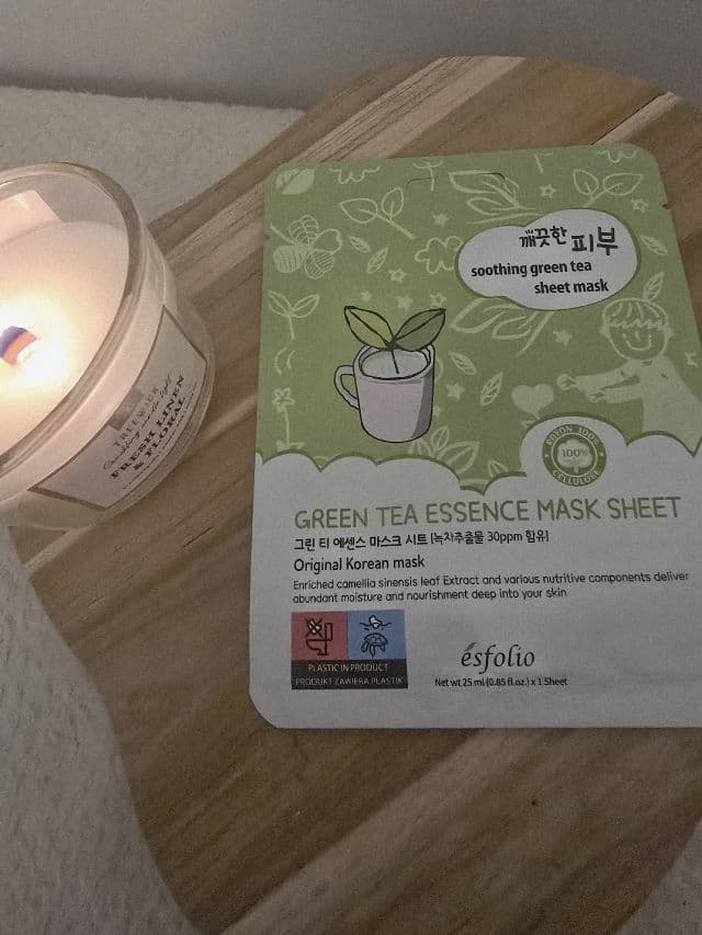 ESFOLIO Pure Skin Green Tea Essence Mask review photo by vanillabloom