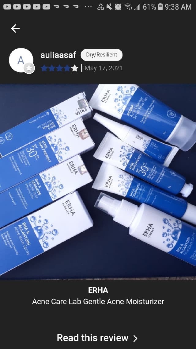 ERHA Acne Care Lab Gentle Acne Moisturizer review photo by firasmohamed1