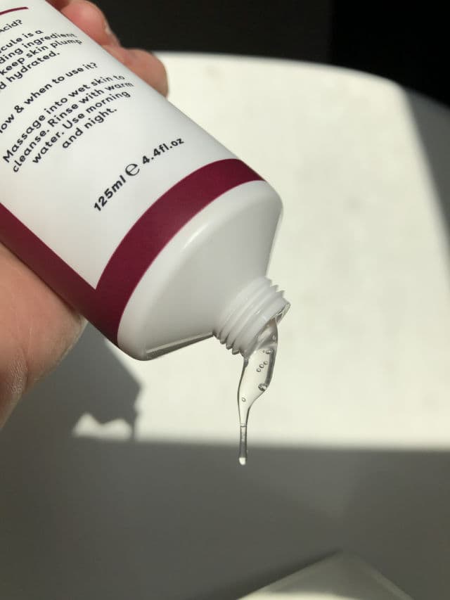 Q+A Hyaluronic Acid Hydrating Cleanser review photo by fivesecglow