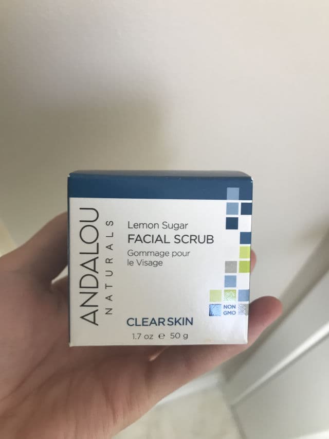 Andalou Naturals Lemon Sugar Facial Scrub review photo by freebiesbysarah