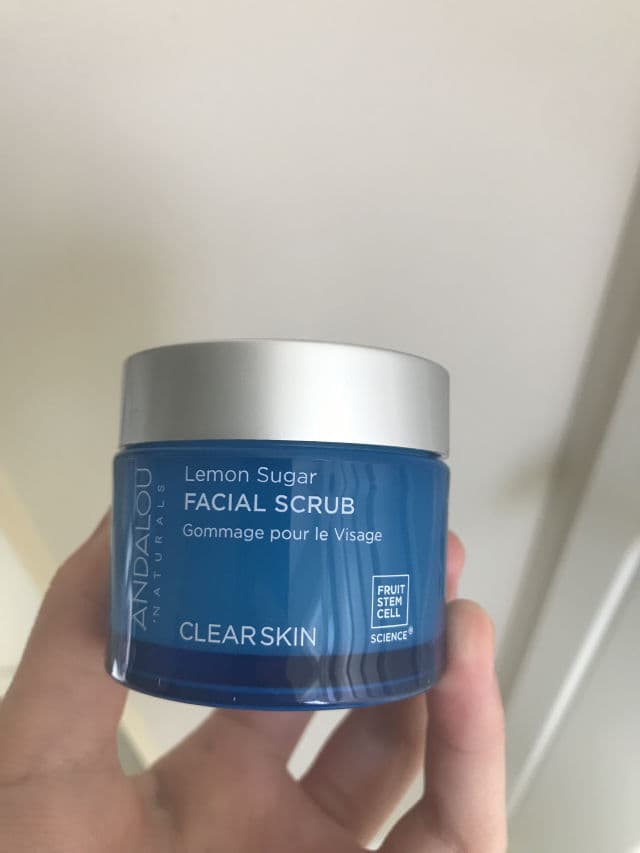 Andalou Naturals Lemon Sugar Facial Scrub review photo by freebiesbysarah